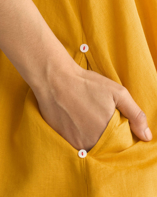 Double Layer Dress - Ochre