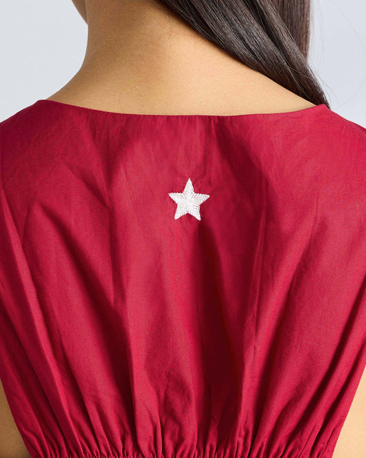 Short Racerback Dress - Red