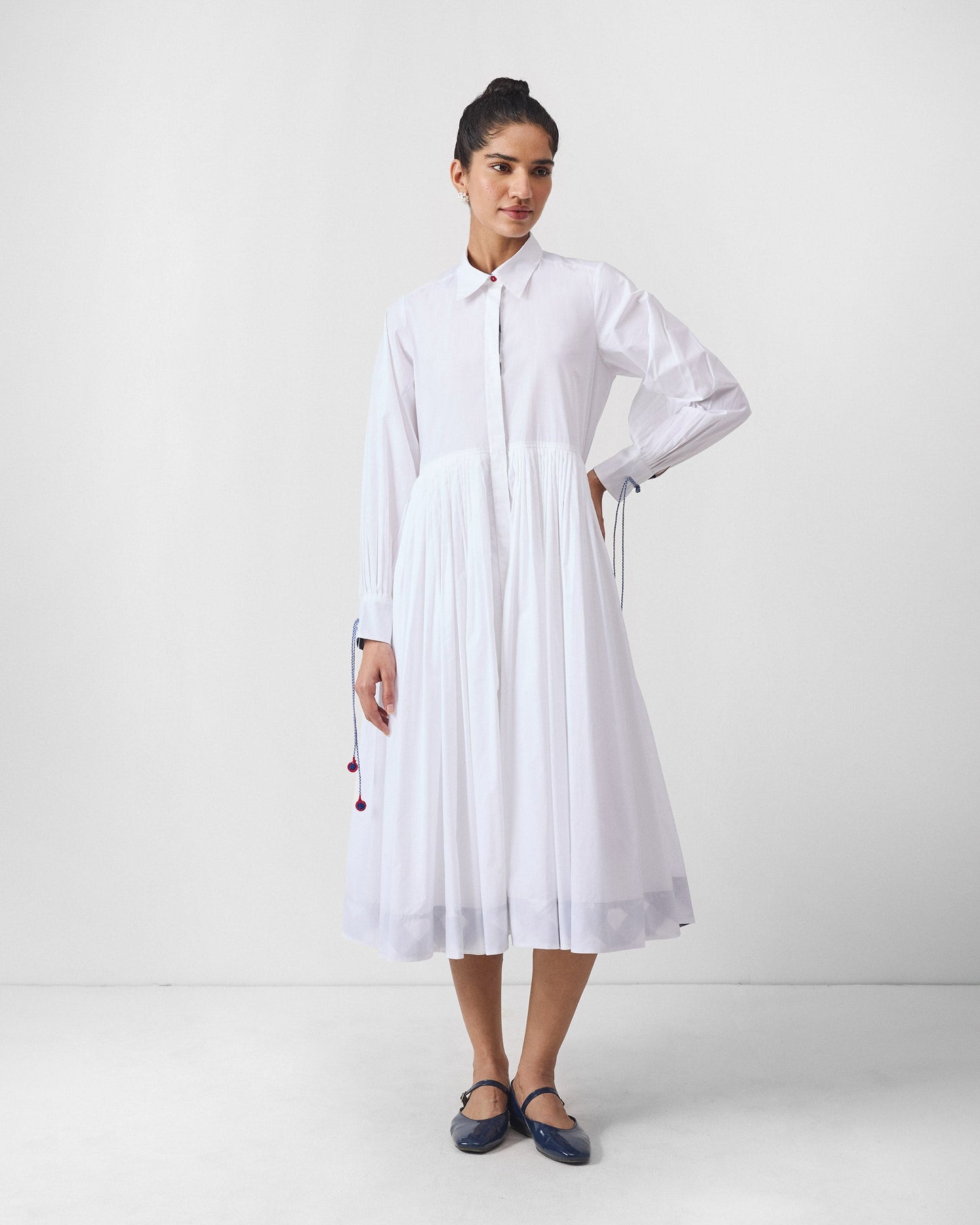 Puritsu Shirt Dress - White