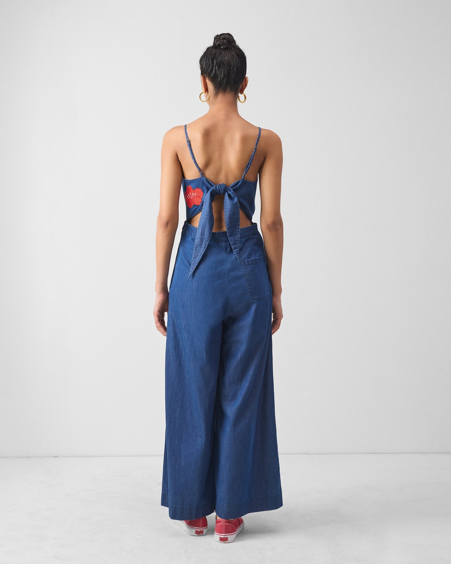 Bow Jumpsuit - Denim