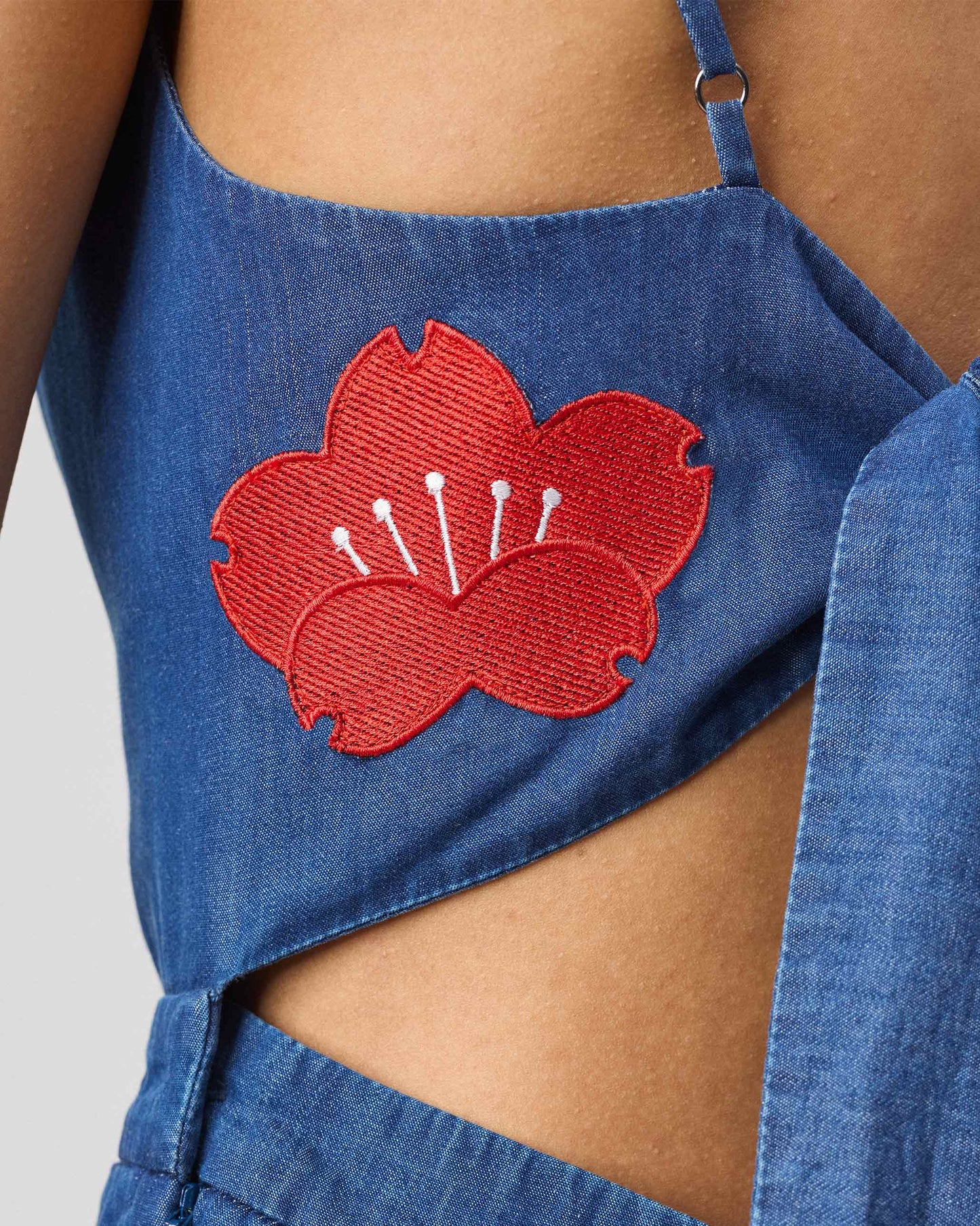 Bow Jumpsuit - Denim