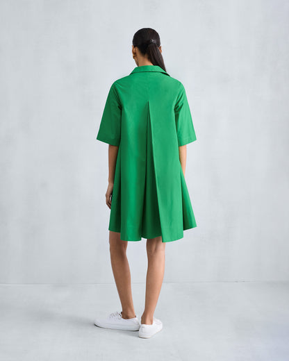 A-line Short Dress - Green