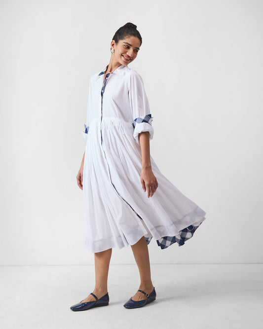 Puritsu Shirt Dress - White