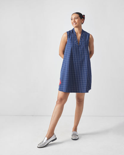 Kawaii Reversible Dress - Navy & Red