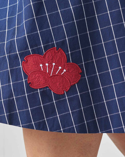 Kawaii Reversible Dress - Navy & Red