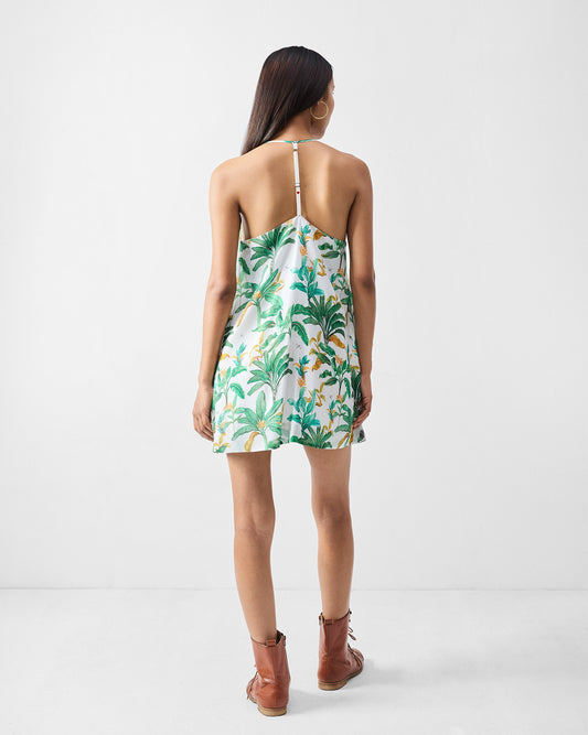 Salem Dress - Green Printed